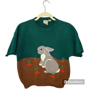 Vintage J.G. Hook Bunny Sweater